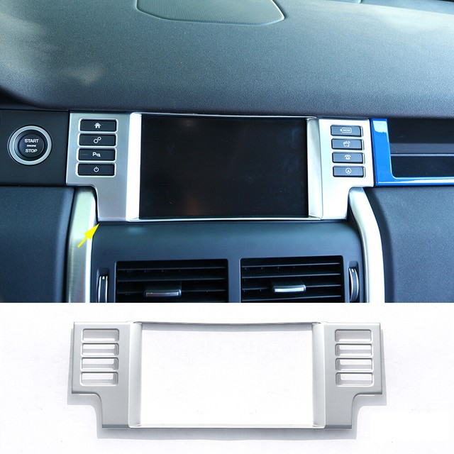Silver ABS GPS Navigation Panel Cover Fit For Land Rover Discovery Sport 2015-19 Silver ABS GPS Navigation Panel Cover Fit For Land Rover Discovery Sport 2015-19