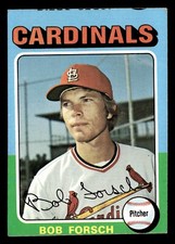 1975 Topps Bob Forsch MISCUT #51 EX St. Louis Cardinals Rookie MISCUT