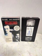 Philadelphia (VHS, 1994) Tom Hanks, Denzel Washington - WATERMARk. B