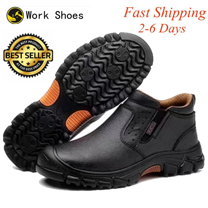 Mens Waterproof Indestructible Work Boots Sports Steel Toe Safety Shoes Sneakers
