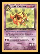 Dark Kadabra 39/82 1st Edition Team Rocket 2000 Pokemon WotC