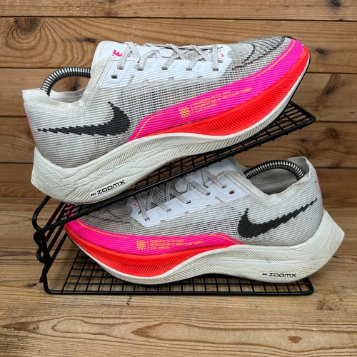Nike Turnschuhe Damen Größe UK 7 ZoomX VaporFly Next% 2 weiß Carbon Laufschuhe