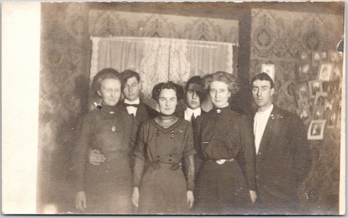 Three Couples Men and Women RPPC Real Photo Vintage Postcard Unposted - Picture 1 of 2