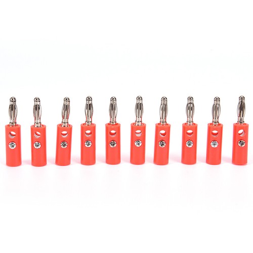 20Pcs Practical Plastic Gold Plated Connector Audio Banana Speaker Plug.JO - Picture 7 of 8