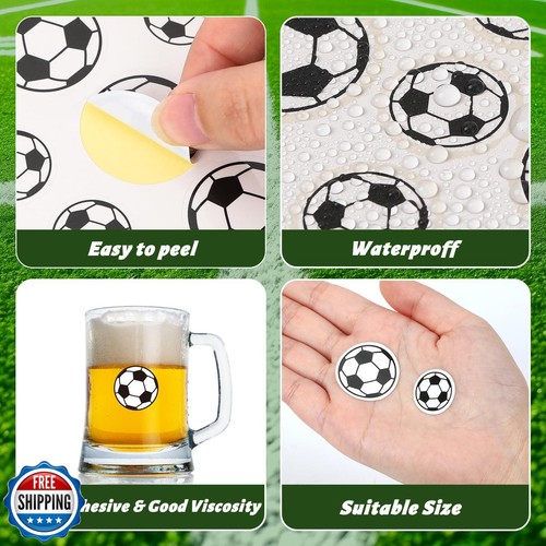 JULMELON 512Pcs Soccer Stickers for Kids, Water-Repellent Sports Stickers for - Picture 3 of 5