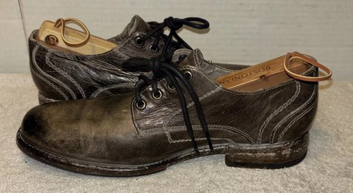 Bed Stu Men's SZ9.5 Oxford Shoes Cobbler Series Brown Leather Heavily Distressed - Picture 5 of 12