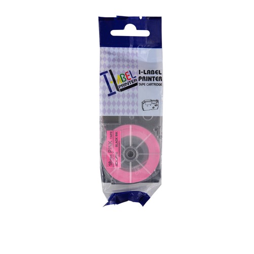 4PK Fluorescent Pink Tape Cartridge XR-18FPK for Casio KL-100 EZ Label 18mm - Picture 5 of 11