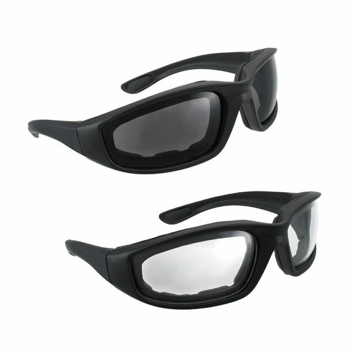 NUEVO 3* Choppers Acolchado Espuma Resistente al Viento Gafas de Sol Motocicleta Montar Gafas - Imagen 8 de 11