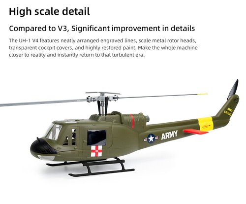 FlyWing UH1 V4 RC Hubschrauber M10 GPS H1 Flugregler Höhenhaltung EU - Bild 11 von 16