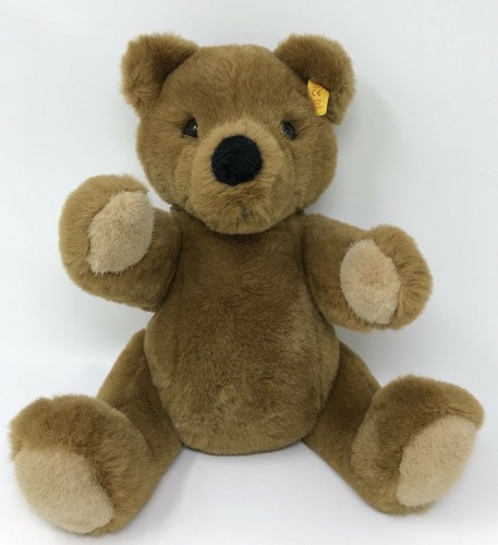 Vintage German Steiff Bear 023422 Knopf Im Ohr w/ Squeaker Movable Limbs & Head - Picture 1 of 8