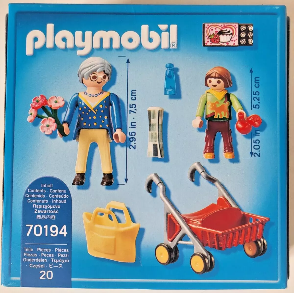 PLAYMOBIL City life petite fille et grand mère réf 70194 dès 4 ans