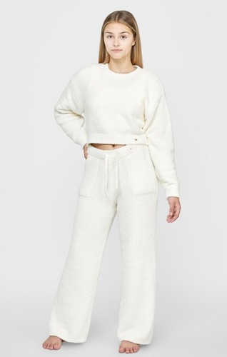 SikSilk Girls Ecru Cropped Lounge Sweat 11-12 Years - Picture 2 of 4