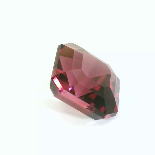 Zircone naturale CERTIFICATO 7,69 carati -9X9 mm viola rosa Sri Lanka pietra preziosa sfusa - Foto 3 di 8
