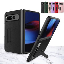 For Google Pixel Fold 2023 Case Slim PC Hybrid Shockproof Cover with Kickstand