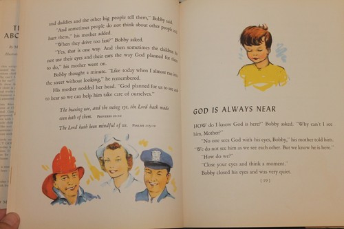 **CLEARANCE** Tell me about God Book - By Mary Alice Jones - 1949 - Picture 10 of 10