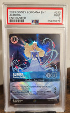 Disney Lorcana 1st Chapter Aurora Dreaming Guardian ENCHANTED 213/204 PSA 9 MINT