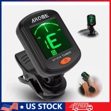 LCD Clip-on Chromatic Tuner Acoustic Ukulele Banjo Violin Electric Guitar Bass