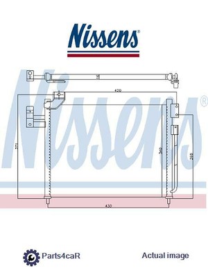 aire acondicionado original Van Wezel 27005184 Condensador