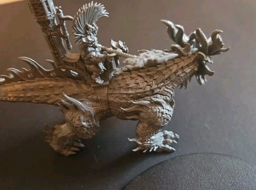 Warhamner Fantasy Auric Runenvater auf Magmadroth Fyreslayers Age Of Sigmar gebaut - Bild 7 von 9