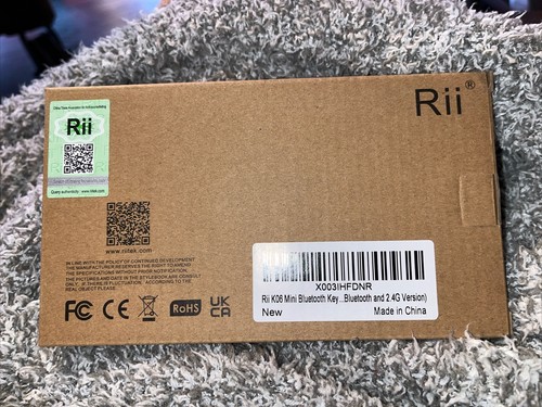 Rii K06 Mini Bluetooth Keyboard / Touchpad, Backlit Wireless with IR 2.4G - Picture 3 of 3
