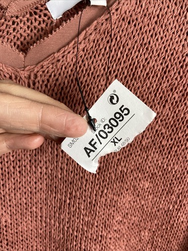 NEXT Blush Pink Knitted Sleeveless Long Top Size XL New With Tags - Picture 8 of 19