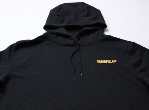 Caterpillar Men's Arm Chest Logo Graphic Hoodie EJ3 Black/Yellow Size XL NWT - Picture 2 of 6