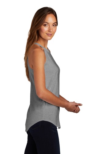 District DT137L Women's Sleeveless Stylish Curved Hem Perfect Tri Rocker Tank - Picture 21 of 43