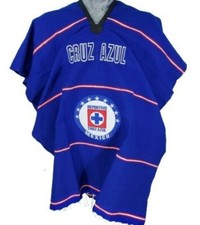 Poncho Mexicano Cruz Azul FC Jorongo Zarape Artesanal 2024 Invierno