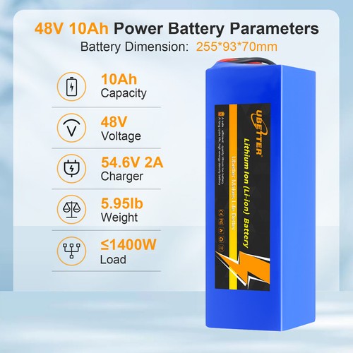 48V 8AH/10AH/14AH/20AH Ebike Lithium Battery with 2A Charger - Picture 10 of 29
