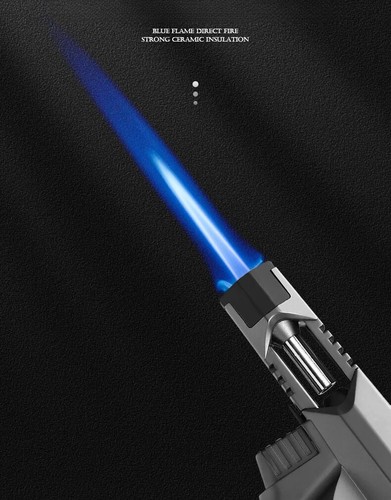 JOBON Strong Fire Blue Flame Jet Torch 360° Use Welding Gun Butane Gas Lighter - Picture 8 of 18