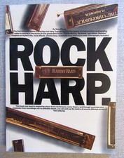 Rock Harp - Harmonica Instruction Book by Tony Glover - Paperback 1981