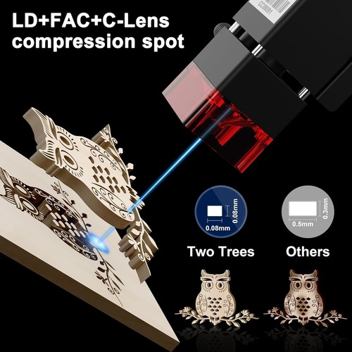 TTS-10 80W Laser Engraver & Cutter Cutting Machine - Wood, Metal, Glass, Leather - Picture 6 of 8