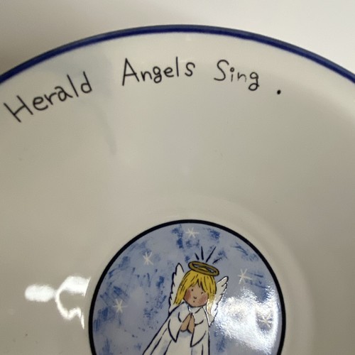 Christmas Angel Salad Bowl and Plate by International China for Walmart 1998 - Picture 6 of 23