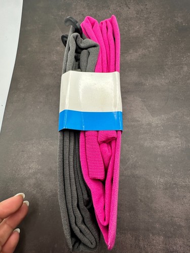 Trimfit Girls' 2-Pair Fleece-Lined Tights (S 4-6) | Gray & Pink | Warm NWT - Picture 3 of 3