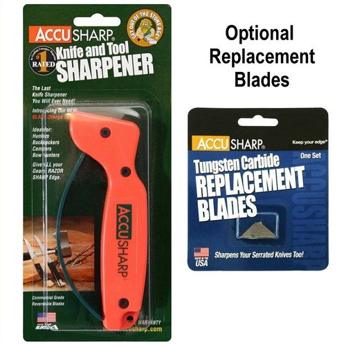 AccuSharp 014C Knife Sharpener Tungsten Carbide - Optional Replacement Blades - Picture 1 of 4