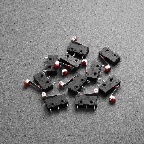 12pcs Micro Prime 250V 5A Roller Lever for Electronics