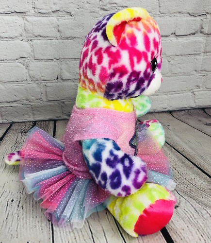 Lisa Frank Build-A-Bear Leopard Cat Plush Animal 18” W/Tutu Outfit - Bild 3 von 11