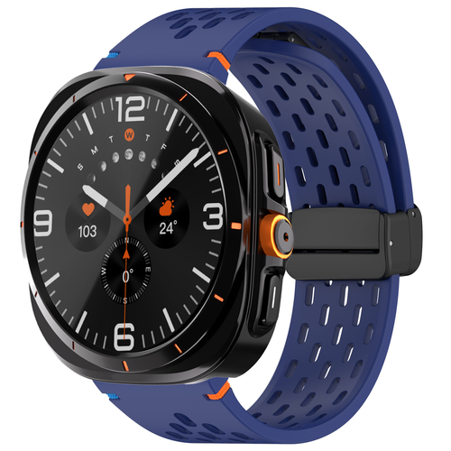 Strap + Case for Samsung Galaxy Watch 7 6 40/44mm Silicone Magnetic Buckle Band - Zdjęcie 10 z 38