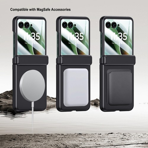 Funda rígida magnética para PC Motorola Razr Ultra 2025/Razr 2024 con cubierta con bisagra - Imagen 2 de 11