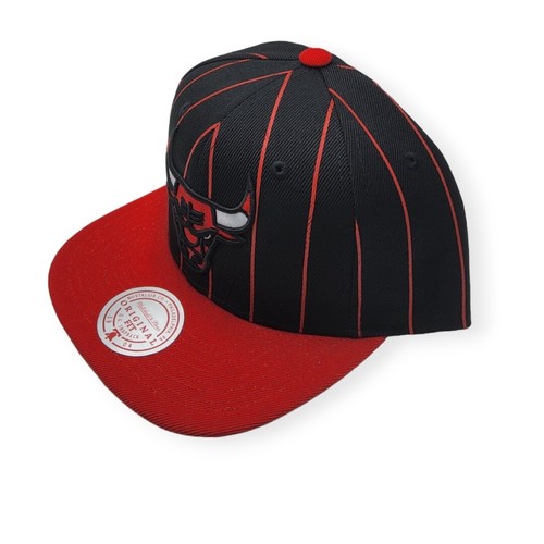 Mitchell & Ness Chicago Bulls Team Pin schwarz/rot verstellbar Snapback Mütze Kappe - Bild 2 von 7