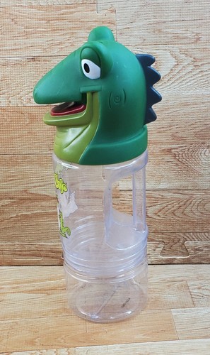 Rainforest Cafe Leguan 3D Kopf Trinkflasche Souvenir Tasse Strohhalm fehlt - Bild 3 von 7