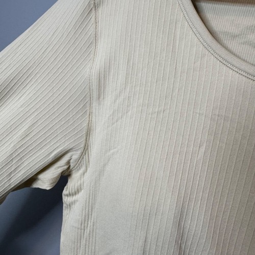 LULULEMON ebb to street manica lunga in opale bianco taglia 8 donna atletica attiva - Foto 3 di 6