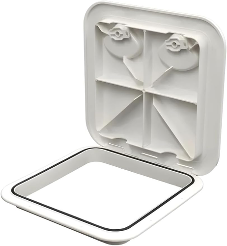 Marine Boat Deck Access Hatch & Lid 14-3/4" X 14-1/2", White, 370Mm X 375Mm - Bild 2 von 8