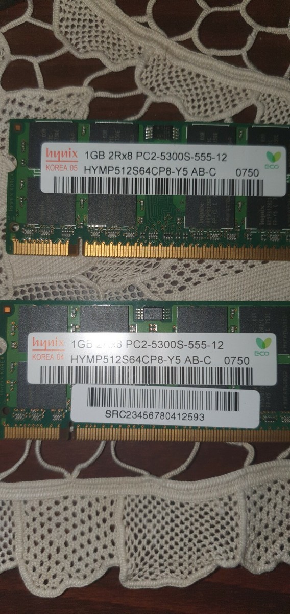 Hynix PC2-5300S 1 GB SO-DIMM 667 MHz DDR2 Memory