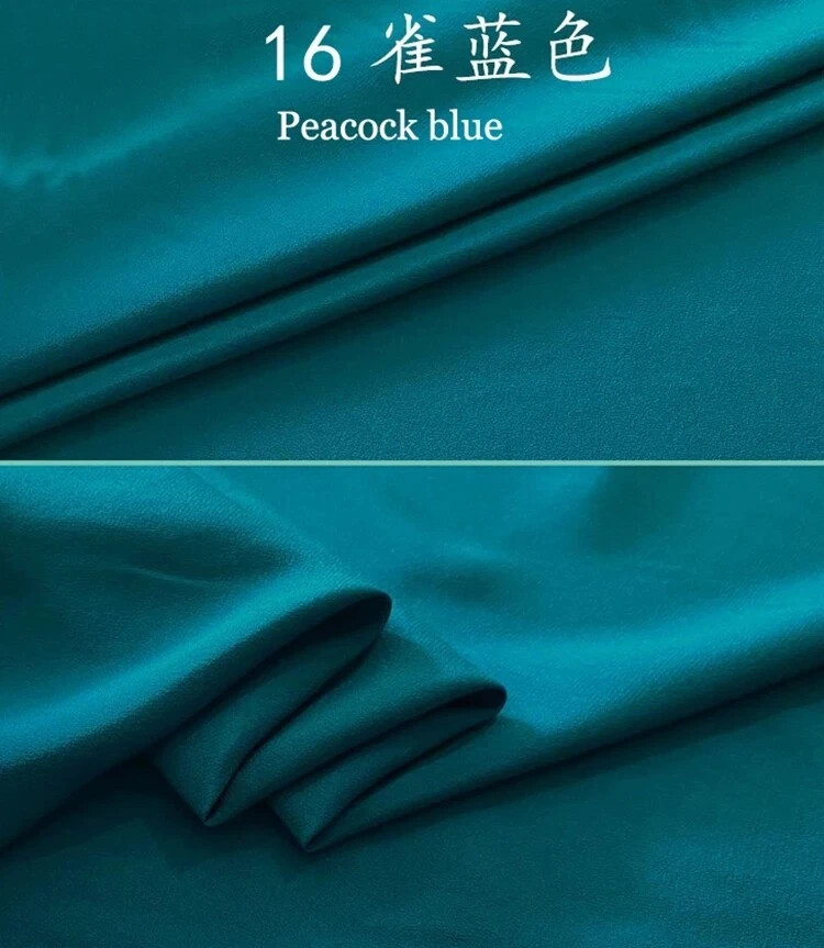 1 MeterX 1.14 Meter Quality Natural Silk CDC Fabric For Gown 100 Pure Silk Crepe - Bild 4 von 4