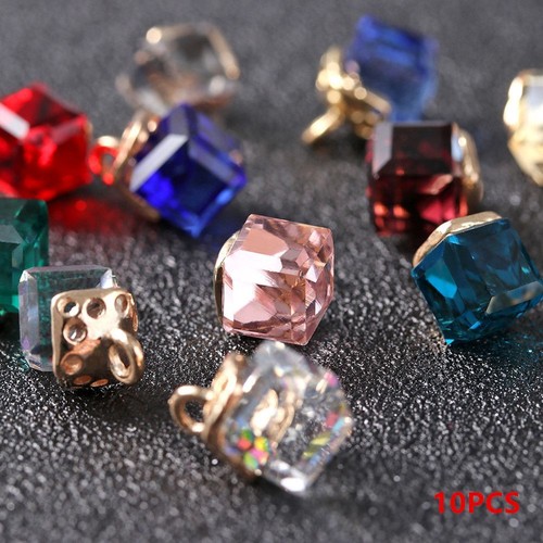 Cube Crystal Beads Bracelet Components Glass Spacer Beads Jewelry Making