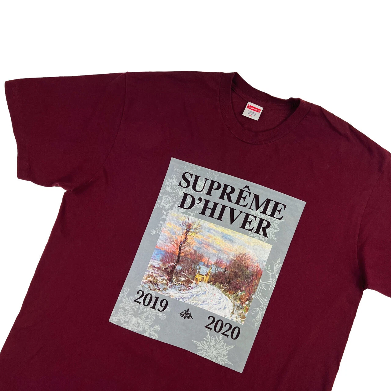 T shirt Supreme D'Hiver Bourgogne