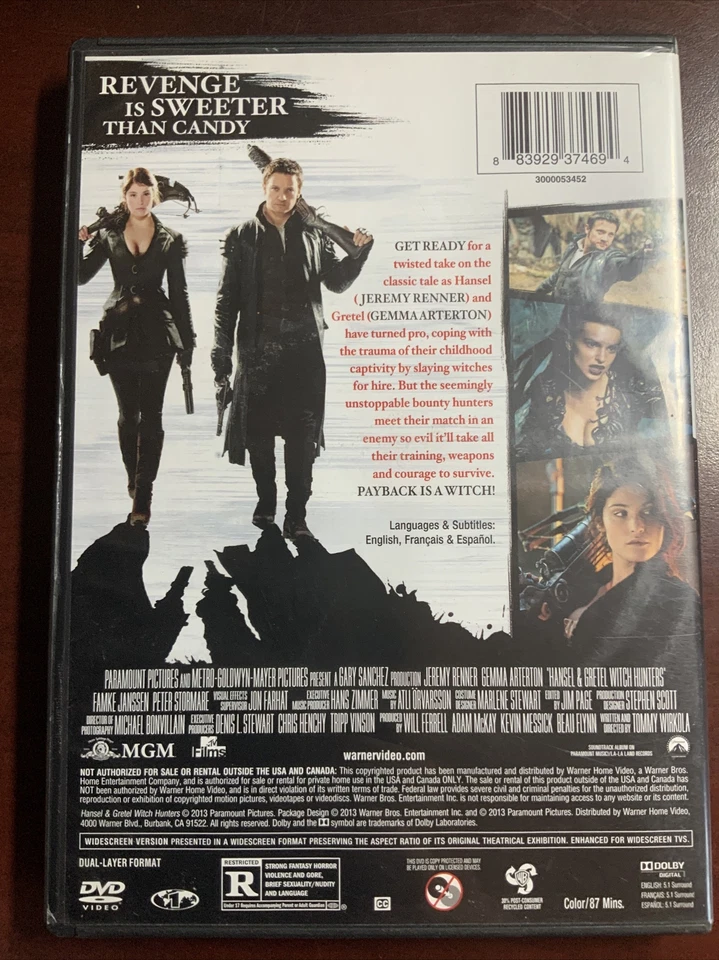 Hansel & Gretel Witch Hunters (DVD 2013) - Image 3 of 3