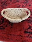 Vintage Wicker Laundry Basket 