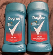 Lot of 2 Degree Men Sport 48-Hour Antiperspirant Deodorant, 2.7 oz, NEW